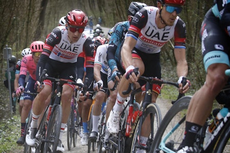 KJEMPET MED DE BESTE: Sven Erik Bystrøm viste for alvor at han kan prege de store klassikerne i søndagens Gent-Wevelgem. Foto: Cor Vos