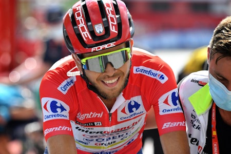 FORSVARTE TRØYA: Odd Christian Eiking leder fortsatt Vuelta a España. Foto: Cor Vos FORSVARTE TRØYA: Odd Christian Eiking leder fortsatt Vuelta a España. Foto: Cor Vos