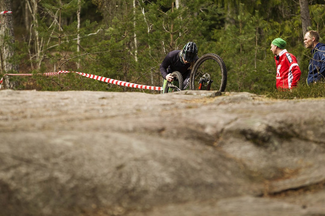 UHELDIG: Maria punkterte på etappe fire, og mistet tid i sammendraget. Foto: Kristoffer H. Kippernes _KHK1302