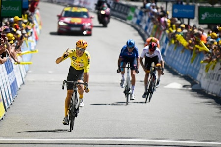NY TRIUMF: Tobias Halland Johannessen herjer i Tour de l'Avenir. Foto: Anouk Flesch/Tour de l'Avenir NY TRIUMF: Tobias Halland Johannessen herjer i Tour de l'Avenir. Foto: Anouk Flesch/Tour de l'Avenir