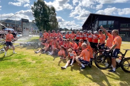 REKORD: Team Kjekkas slo gjeldende rekord på Color Line Tour Kristiansand-Hovden med nesten fem minutter. Foto: Team Kjekkas Team Kjekkas slo gjeldende rekord på Color Line Tour