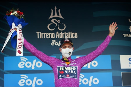 VANT: Wout van Aert smadret konkurrentene på tempoetappen i Tirreno-Adriatico. Foto: Cor Vos