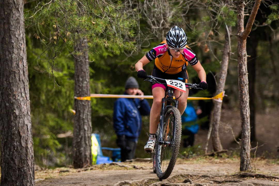 ANDREPLASS: Svenske Linn Gustafzzon jobbet seg inn til andreplass i rittet. (foto: Snorre Veggan) norgescup-4668a