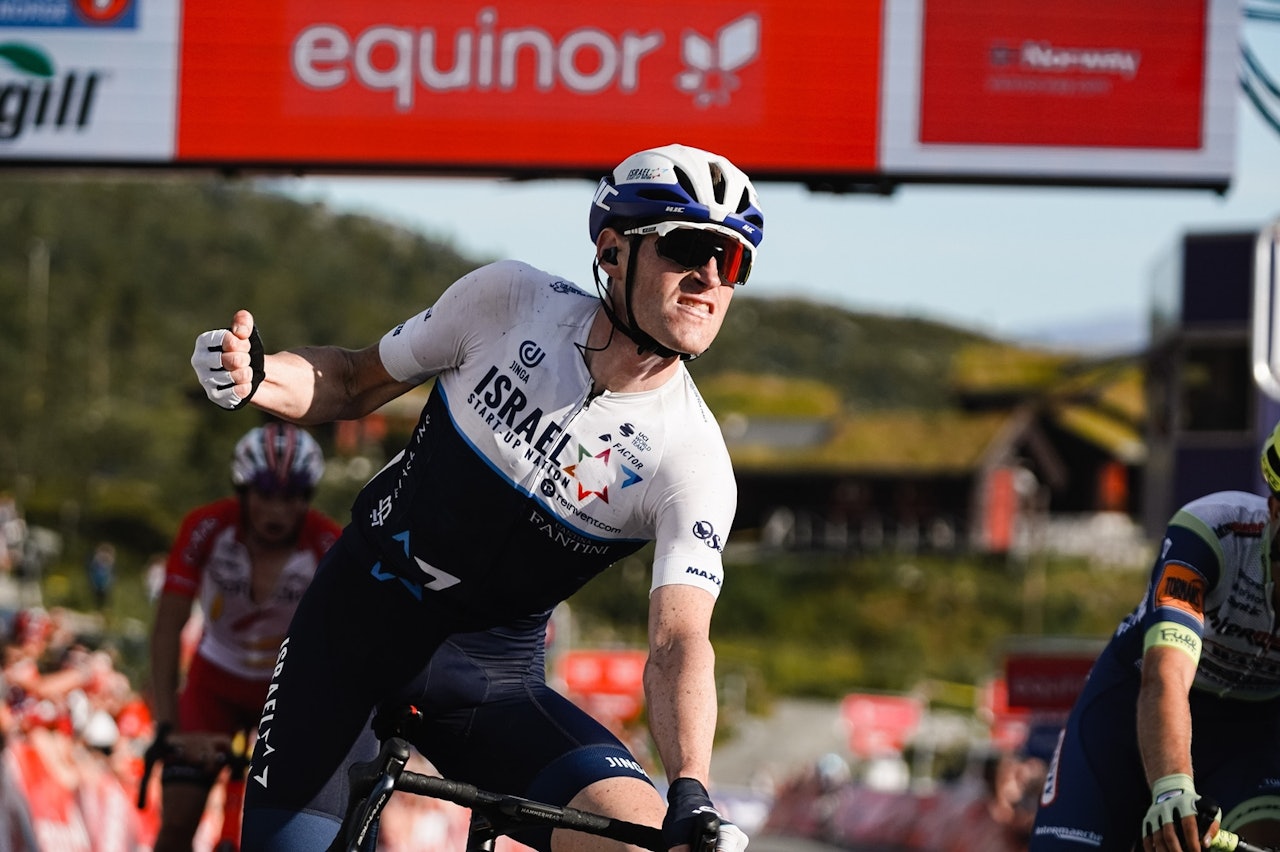 KONTROLL: Ben Hermans tok kontroll over spurten i dagens etappe i Arctic Race of Norway. Foto: ASO. KONTROLL: Ben Hermans tok kontroll over spurten i dagens etappe i Arctic Race of Norway. Foto: ASO.