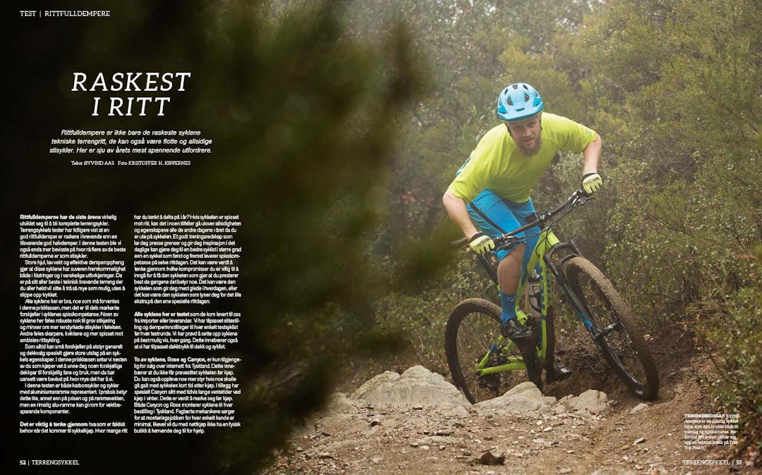 TEST: Vi har testet rittfulldempere. Foto: Kristoffer H. Kippernes TS61_p052-053