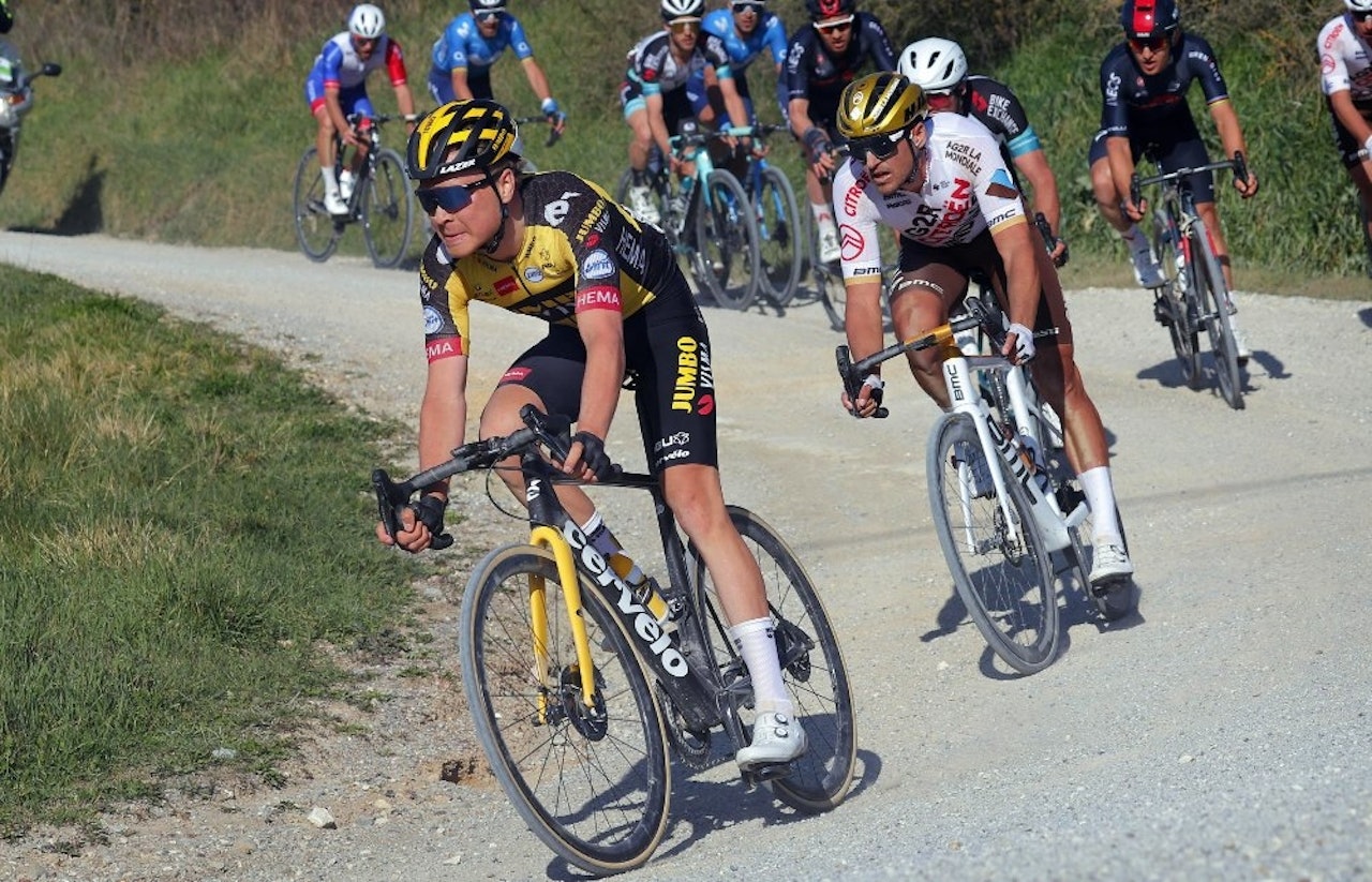 I GANG: Etter å ha sesongdebutert i Strade Bianche, fortsetter Tobias Foss sesongen med Tirreno-Adriatico. Foto: Cor Vos