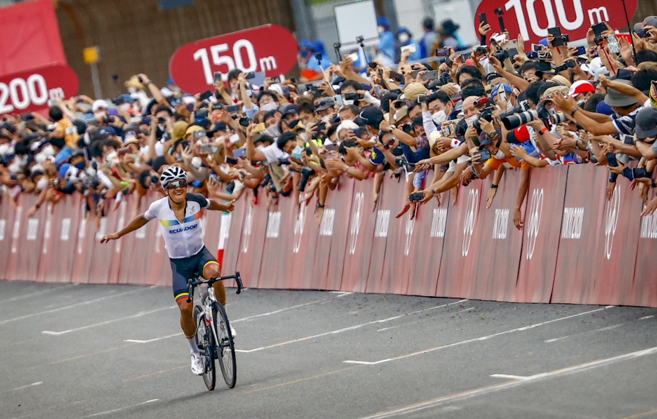 VANT: Richard Carapaz ble olympisk mester lørdag. Foto: Cor Vos VANT: Richard Carapaz ble olympisk mester lørdag. Foto: Cor Vos