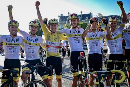 ØVERST PÅ LISTEN: UAE Team Emirates var laget som dro inn mest penger på Tour de France-suksess. Foto: Cor Vos ØVERST PÅ LISTEN: UAE Team Emirates var laget som dro inn mest penger på Tour de France-suksess. Foto: Cor Vos