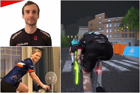 TØFT: Kristian Oftedal hang godt med danskene på andre runde i den skandinaviske cupen på Zwift, mens Veronica Kristiansen ble beste norske i dameklassen.  Scandinavian Cup runde 2 på Zwift