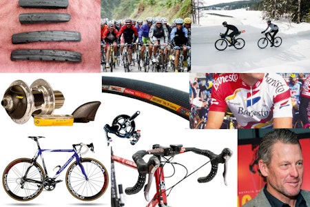 ALDRI MER: Ti ting vi aldri kommer til å savne i sykkeluniverset sykkelstæsj, felgbrems, vintersykling, wattmåler, lance armstrong