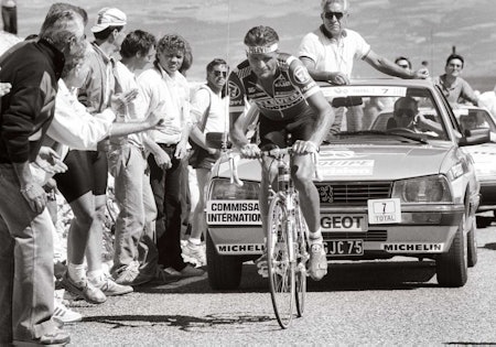 KJEKKAS: Dag Otto Lauritzen var høyt og lavt under Tour de France 1987. At han plutselig var ute av sammendraget, gav ham muligheten til å vinne en etappeseier senere. FOTO: Cor Vos.