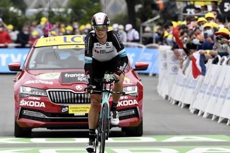 FERDIG: Amund Grøndahl Jansen står av Tour de France før den 16. etappen. Foto: Cor Vos. 