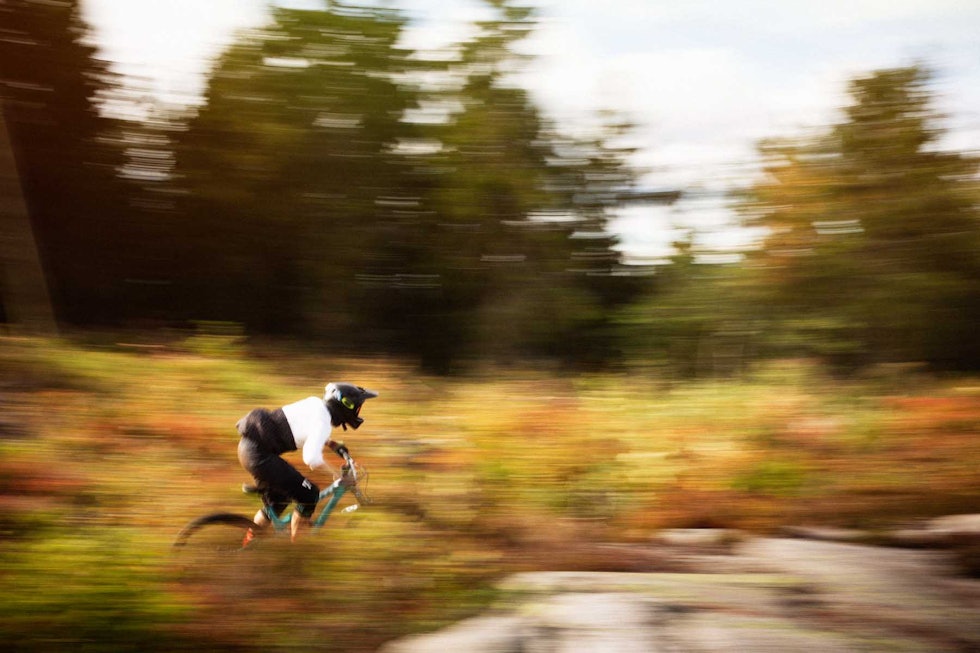 IT´S ALL A BLUR: Knut Erik Haugen dropper inn på FE3. _IPP1504