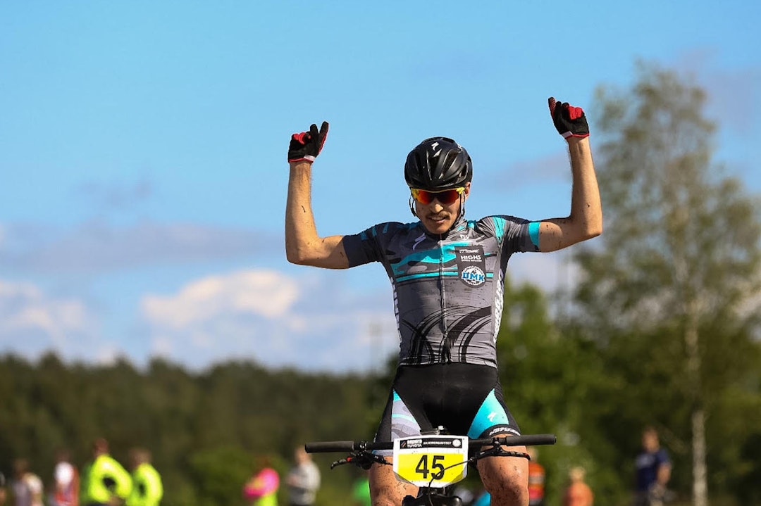 SEBASTIAN FINI fra Danmark kjørte alene over mål i Skjebergrittet. Foto: Snorre Veggan Fini Skjebergrittet 2015 - Foto Snorre Veggan 1400x933