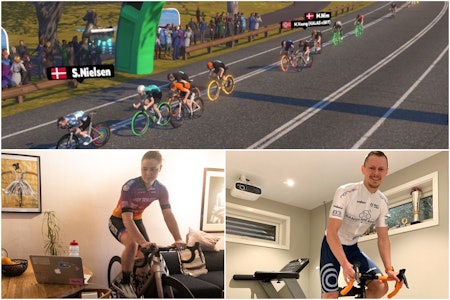 HARD KONKURRANSE: Det var danskene som dominerte herrefeltet, mens svenskene tok storeslem blant elitedamene i første runde av Scandinavian Cup 2021 på Zwift. Line Gulliksen og Kjetil Farup ble beste norske.  første runde av Scandinavian Cup 2021 på Zwift