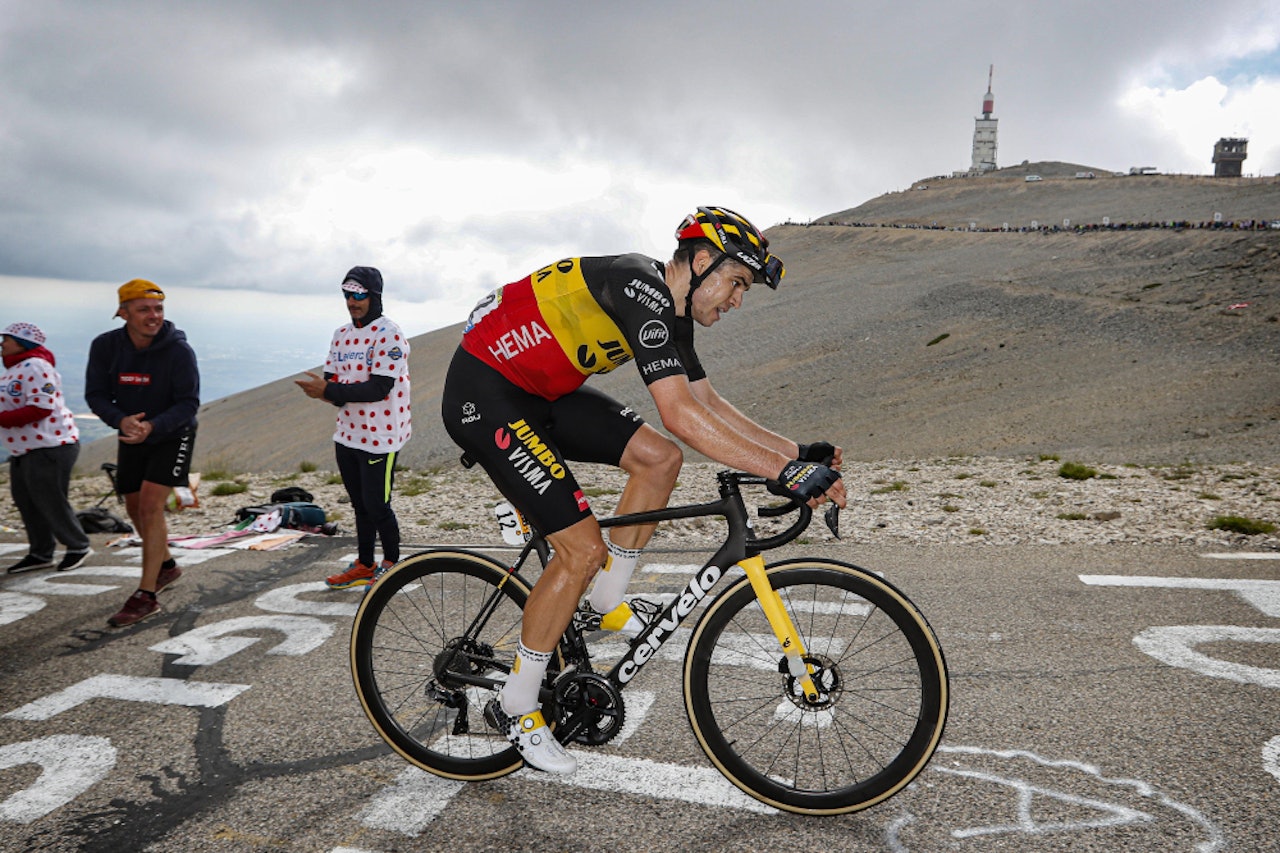 MONSTERPRESTASJON: Wout van Aert klatret formidabelt opp Mont Ventoux og vant den ellevte etappen av Tour de France. Foto: Cor Vos MONSTERPRESTASJON: Wout van Aert klatret formidabelt opp Mont Ventoux og vant den ellevte etappen av Tour de France. Foto: Cor Vos