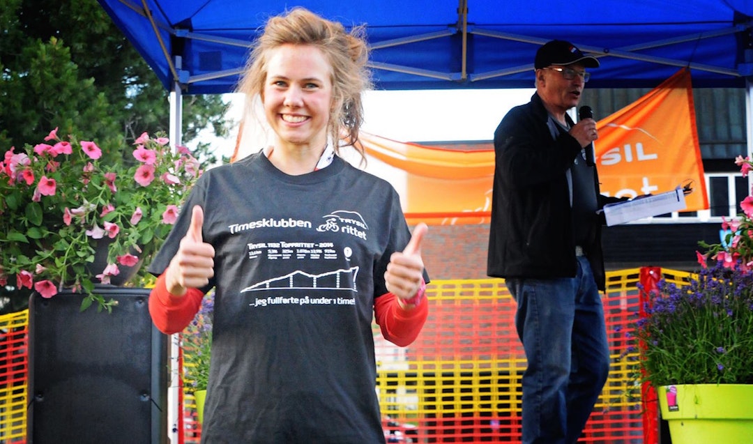 BERIT GJELTEN sikret seg både seier og svart trøye i Topprittet 1132 i fjor. Foto: Trysilrittet Gjelten timesklubben 2014 - Foto Trysilrittet