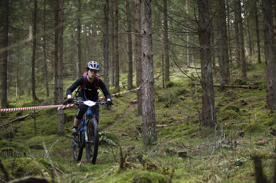 LIKER Å TRÅKKE: Ida Håkonsson likte løypene i Skien godt. Foto: Kristoffer H. Kippernes _IPP4839