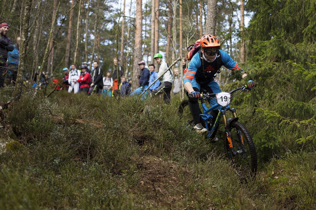 JOBBSYKLING HJELPER: Emil Carlson endte opp med et bedre resultat enn forventet. Foto: Kristoffer H. Kippernes _IPP4389