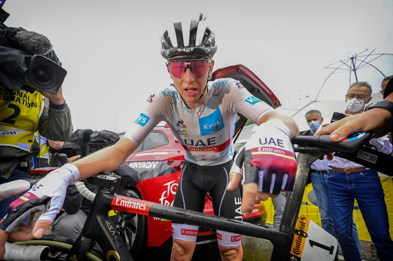 OVERLEGEN: Tadej Pogacar knuste konkurrentene og overtok ledelsen i Tour de France. Foto: Cor Vos OVERLEGEN: Tadej Pogacar knuste konkurrentene og overtok ledelsen i Tour de France. Foto: Cor Vos
