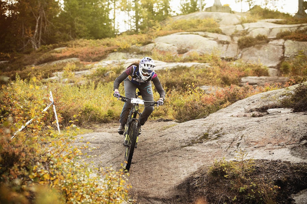 Berit Nordsæter Resell vant dameklassen i Hakadal Enduro. Foto: Kristoffer Kippernes Berit Nordsæter Resell - Hakadal Enduro 2018 - Kristoffer Kippernes 1400x933