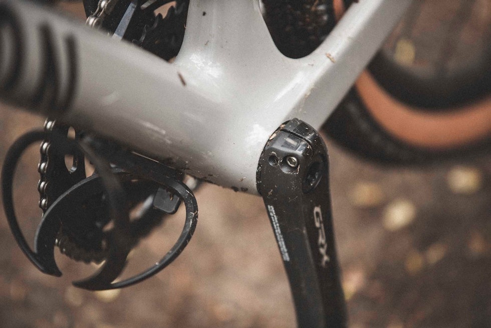 GJENGER: Canyon har utstyrt Grizl med et gjenget Token-kranklager selv om rammen har gjengefritt BB86 krankhus. Foto: Kristoffer H. Kippernes Canyon Grizl test