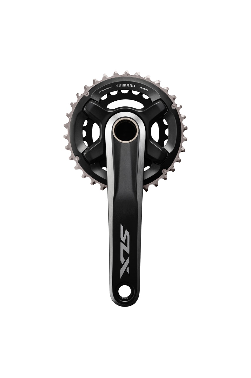 DOBBEL-KRANK: Dynamic Chain Engagement mener Shimano skal bety bedre kjedehold, bedre giring og bedre kraftoverføring. DOBBEL-KRANK: Dynamic Chain Engagement mener Shimano skal bety bedre kjedehold, bedre giring og bedre kraftoverføring.