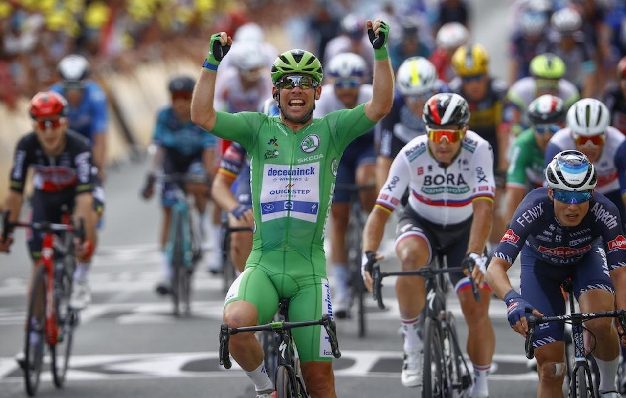 32: Mark Cavendish noterte seg for sin 32. etappeseier i Tour de France. Foto: Cor Vos. 