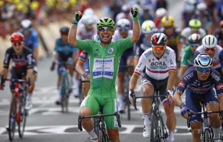 32: Mark Cavendish noterte seg for sin 32. etappeseier i Tour de France. Foto: Cor Vos. 