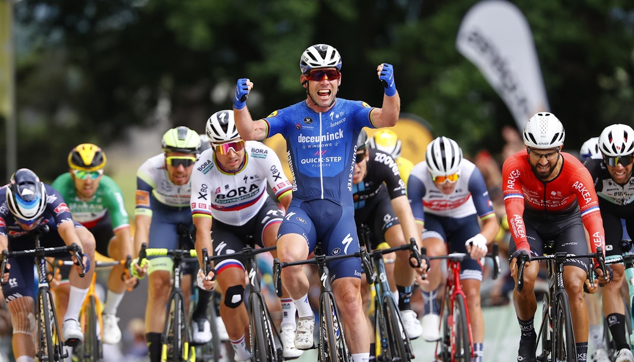 ETAPPESEIER: Mark Cavendish er tilbake i Tour de France med etappeseier. Foto: Cor Vos