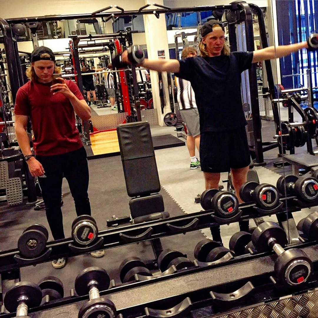 Brage Vestavik (til venstre) og Frikk Hess-Bolstad har trent mer og mer systematisk i vinter, og føler at de får uttelling for det nå. Foto: Privat Brage Vestavik - Frikk Hess-Bolstad - Feb 2016 - Privat 1400x1400