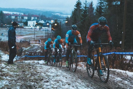 KLART FOR CYCLOCROSS-NM: 17. januar arrangeres NM i cyclocross i Kristiansand. Her fra cyclocross-NM 2019 på Spikkestad. Foto: Kristoffer Kippernes cyclocross-NM 2019 på Spikkestad