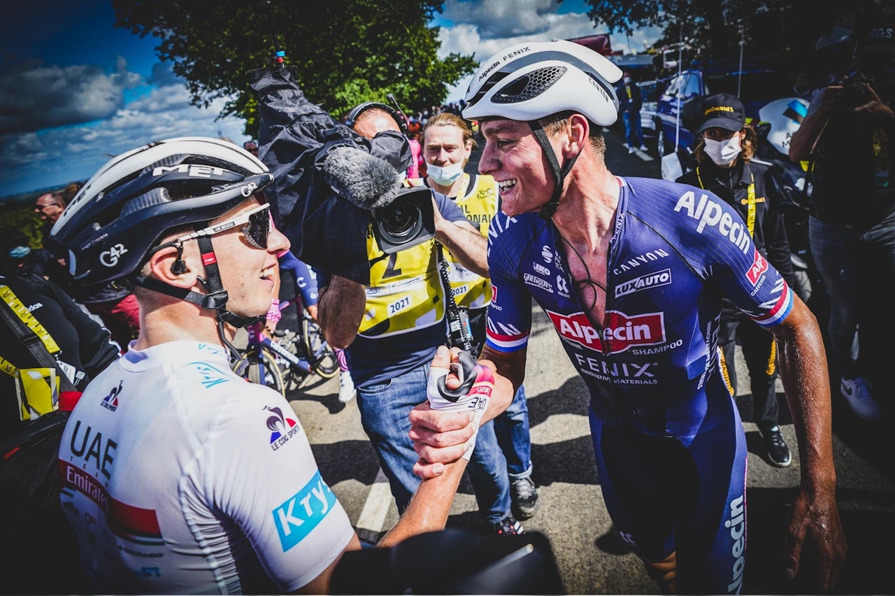 RÅSTERK: Mathieu van der Poel knuste resten av feltet i dagens etappe. Foto: Cor Vos.  RÅSTERK: Mathieu van der Poel knuste resten av feltet i dagens etappe. Foto: Cor Vos.