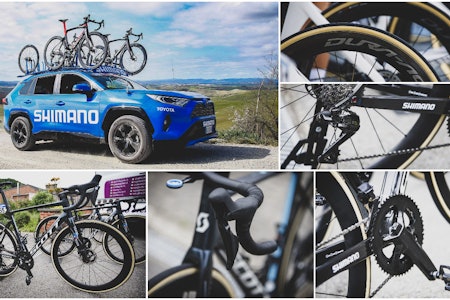 FLERE GIR: Shimanos 12-delte girgruppe er nå i bruk i Tour de France. Vi har tatt en nærmere titt på utstyret. Foto: Cor Vos shimano Dura Ace