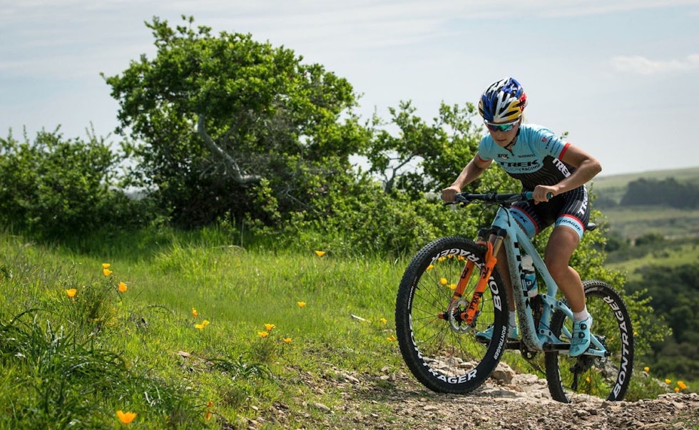 OL-HÅP: Emily Batty fra Canada er en av flere OL-håp som er fornøyde med å slanke sykkelen over 200 gram.