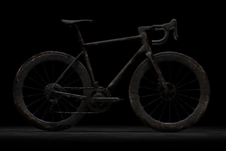 KRYPTISK: Fara har presentert dette silhuettbildet av sin nye sykkel. Foto: Fara Cycling. fara bikepacking