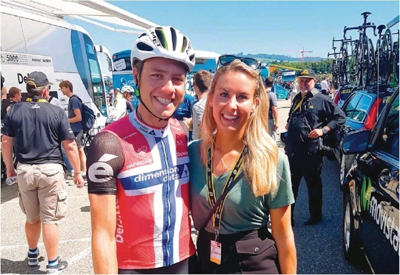 BLIR FAR: Edvald Boasson Hagen og kona Marlen Kristiansen Boasson Hagen venter barn. Foto: Privat.  BLIR FAR: Edvald Boasson Hagen og kona Marlen Kristiansen Boasson Hagen venter barn. Foto: Privat.