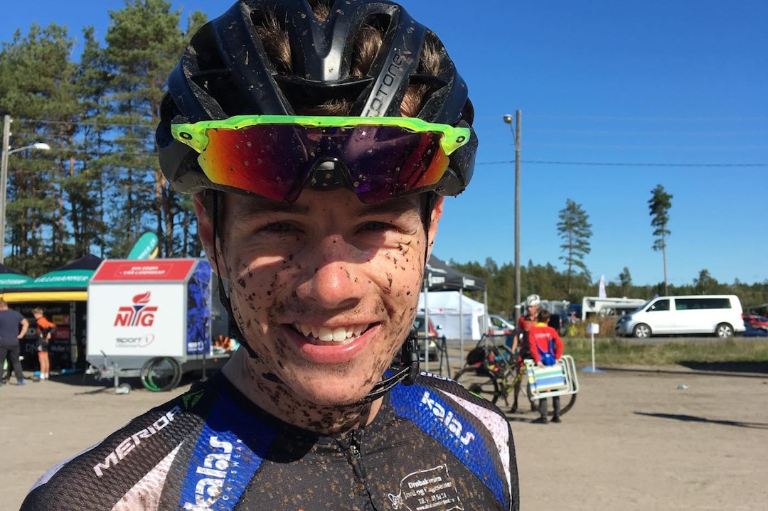 Martin Siggerud vant Norgescuprittene i Halden både lørdag og søndag og gikk hjem som sammenlagtvinner for 2018. Foto: Ingeborg Siggerud Martin Siggerud - NC XCO Halden 2018 - Ingeborg Siggerud 1400x933