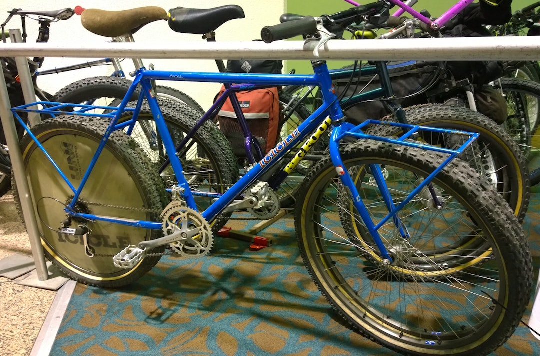 Old School fatbikes fra 1980- og 1990-tallet. Foto: Nina Gässler Old school fatbikes - privat 1400x924