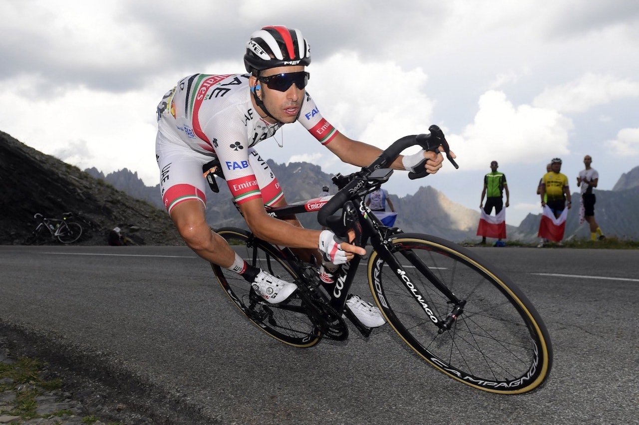 BYTTER LAG: Den italienske Grand Tour-spesialisten Fabio Aru sykler for Qhubeka Assos i 2021. Foto: Cor Vos  Fabio Aru