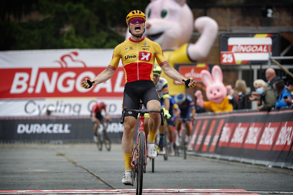 ETTERLENGTET SEIER: I juni i fjor tok Tiller sin første internasjonale UCI-seier. En svært viktig seier, etter flere nesten-triumfer gjennom våren. Foto: Cor Vos