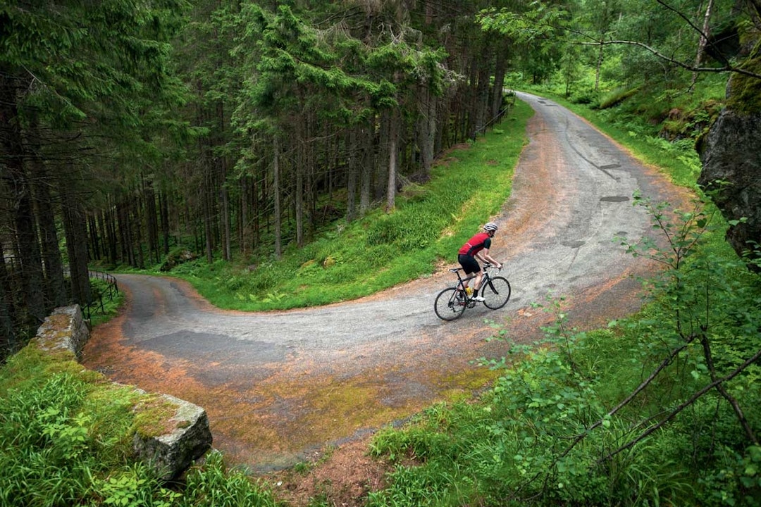 NORGES BRATTESTE? Tronåsen er potensielt Norges bratteste bakke. Den møter du i Flekkefjordrunden. Foto: Tor Simen Ulstein. motbakkesykling motbakke bakkesykling landevei cycling Norge 71 bakker du må sykle i Norge fri flyt procycling gruppetto strava segment Trollstien Tronåsen Moi Flekkefjord