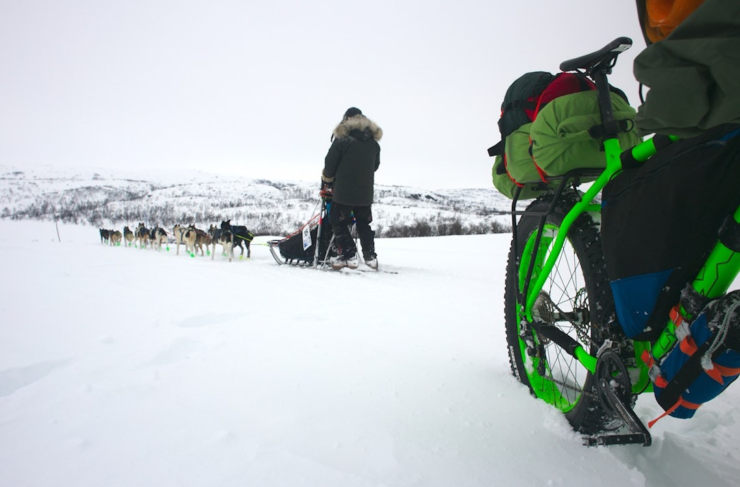 Mikhail Itkin var opptatt av å ikke forstyrre deltakerne i Finnmarksløpet og hadde lagt opp ruta slik at han ikke traff mange hundekjørere i løpet av de åtte døgnene, men syns det var spennende med de han møtte. Mushers - Privat 1400x924 web