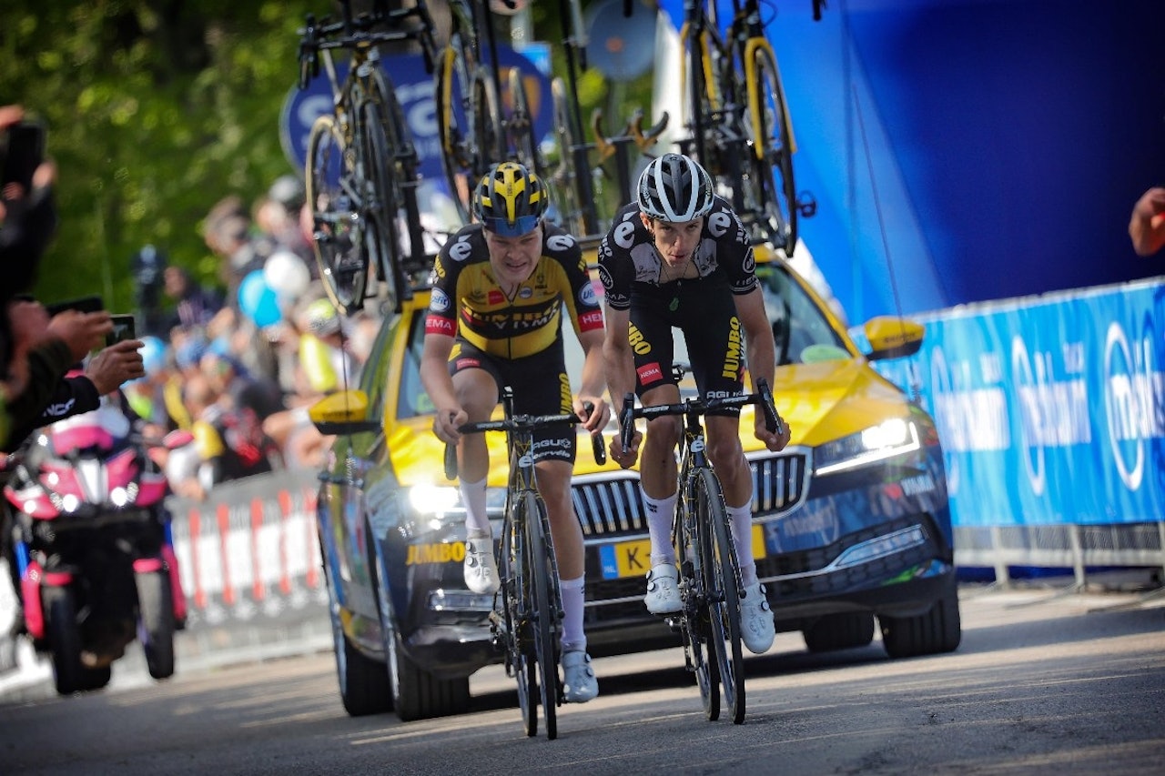 FORTSETTER Å IMPONERE: En ny god etappe av Tobias Foss på den 17. etappen av Giro d'Italia. Foto: Cor Vos