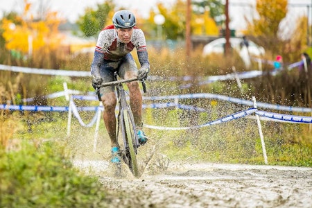 UTSATT: Regjerende norgesmester i cyclocross Søren Wærenskjold må vente til januar med å se om han greier å forsvare NM-trøya. Foto: Pål Westgaard Søren Wærenskjold Spikkestadkross 2020