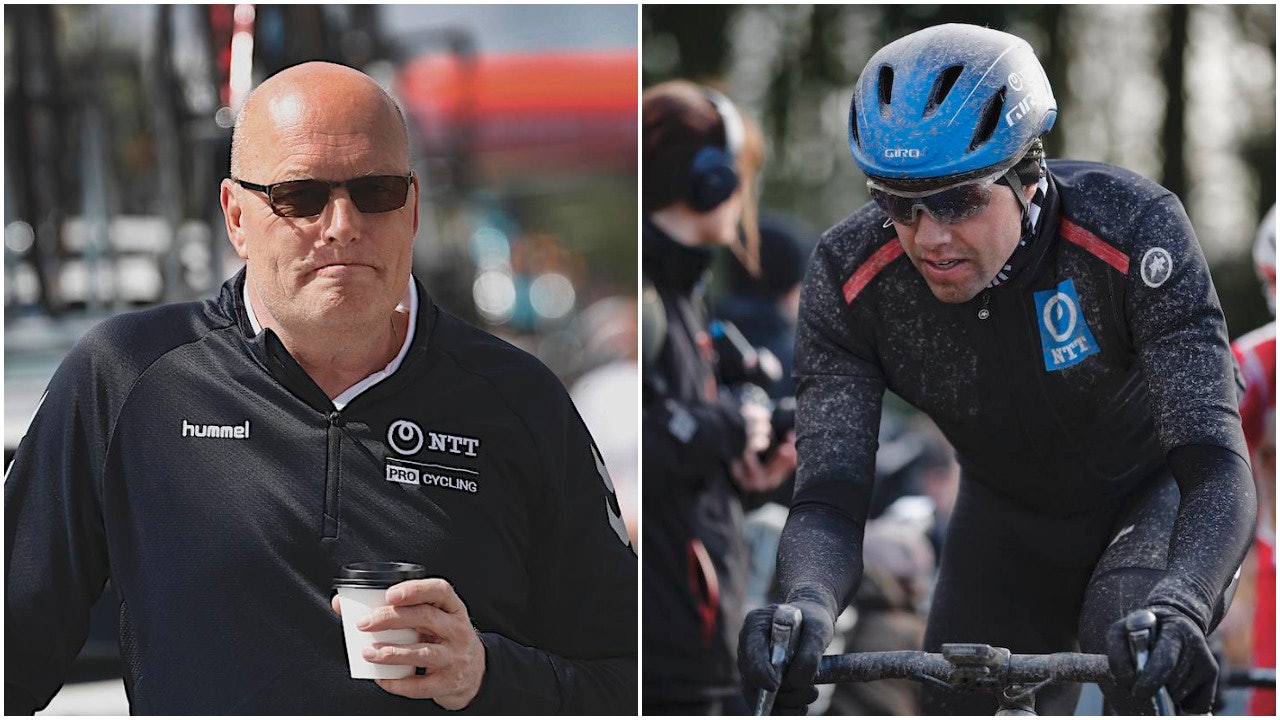 SLUTT: Det ser stadig mørkere ut for at Bjarne Riis greier finne en ny sponsor til NTT Procycling. Foto: Cor Vos.  bjarne riis edvald boasson hagen