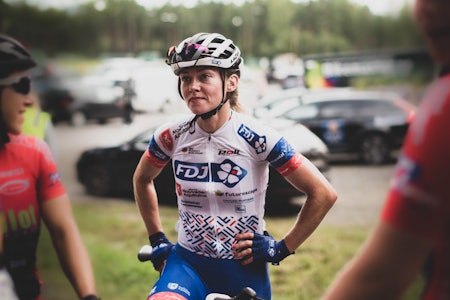 BLIR HJEMME: Stine Borgli blir hjemme fra årets siste ritt, Ceratizit Challenge by la Vuelta. Foto: Henrik ALpers Stine Borgli