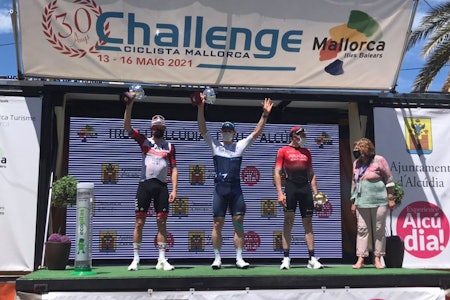 PÅ PODIET: Alexander Kristoff spurtet inn til annenplass i Trofeo Alcudia. Foto: Challenge Mallorca PÅ PODIET: Alexander Kristoff spurtet inn til annenplass i Trofeo Alcudia. Foto: Challenge Mallorca
