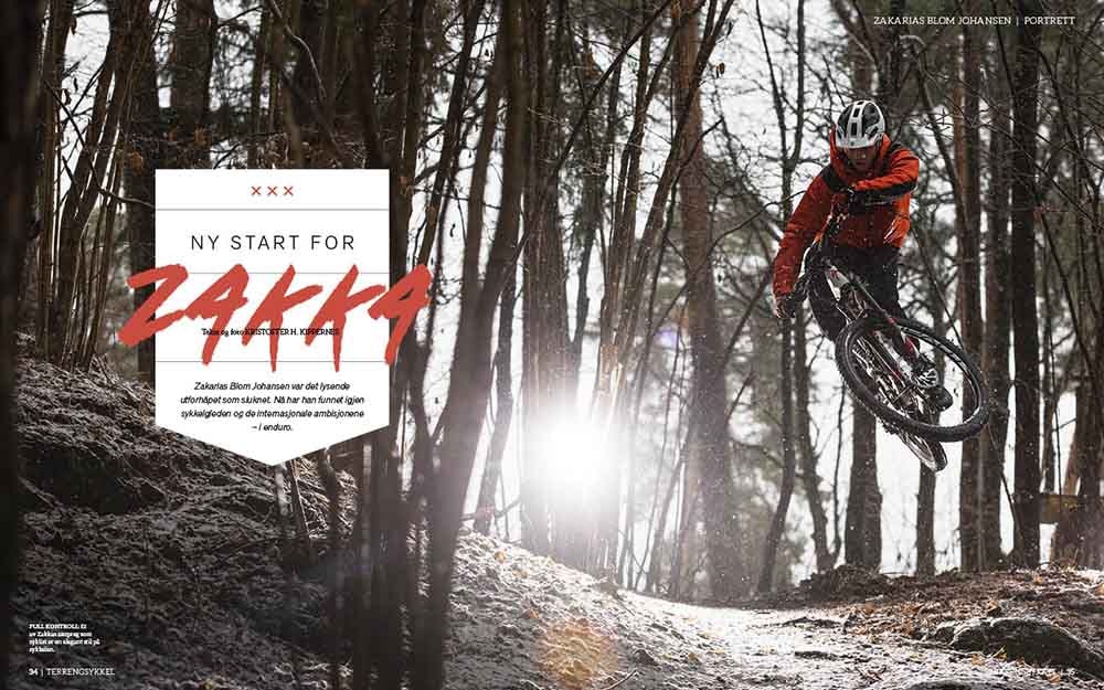 ZAKKA: Vi har intervjuet en av landets desidert beste terrengsyklister, Zakarias Blom Johansen, om overgangen fra utfor til enduro. 34-35