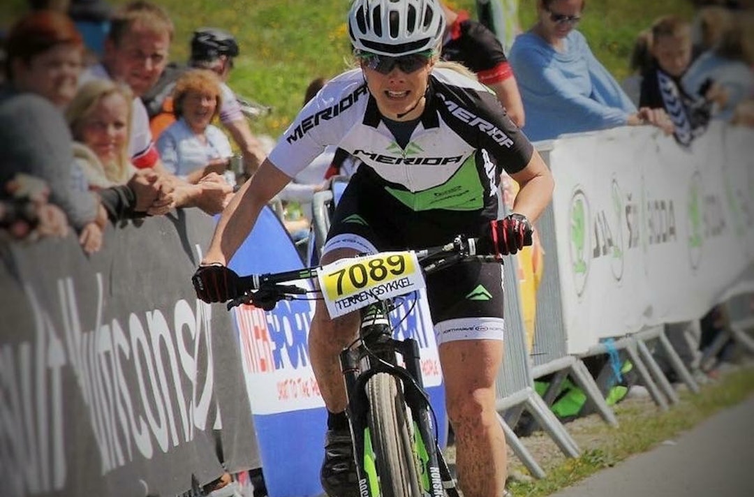 Ingema Vik satser hovedsakelig terreng, og Montebellorittet er ett av rittene hun vil kjøre som oppkjøring til TransAlp. Foto: Privat Montebello 2015 Ingema - privat - 1400x924